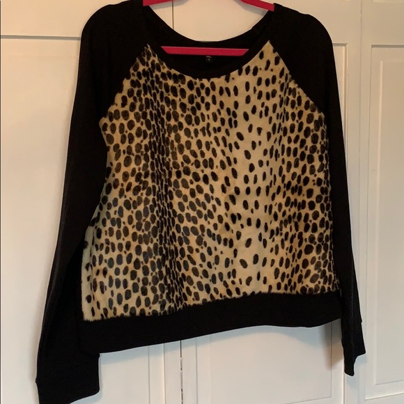 Express leopard print sweatshirt - Picture 1 of 4